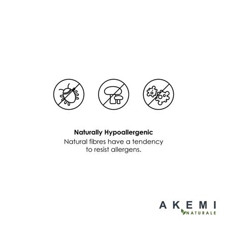 AKEMI NATURALE VENTILATED CONTOUR LATEX PILLOW