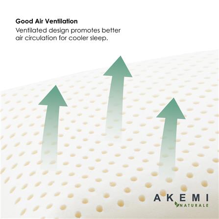 AKEMI NATURALE VENTILATED CONTOUR LATEX PILLOW