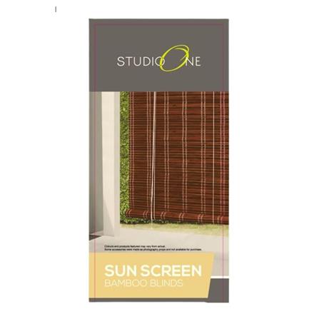 STUDIO ONE BAMBOO BLIND SUNSCREEN 92X168CM BEIGE BROWN