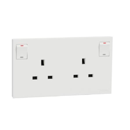 AVATARONC  13A 2 GANG SOCKET WE SCHNEIDER