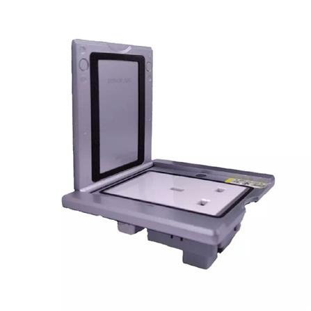 13A 250V 3 PIN FLOOR SOCKET ABE SILVER SCHNEIDER