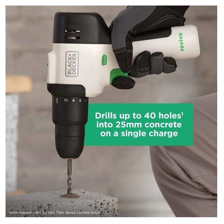 CORDLESS HAMMER DRILL BLACK & DECKER REVIVA REVHD12C-B1 12V