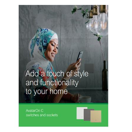 AVATARONC 2 GANG 1 WAY SWITCH DG SCHNEIDER