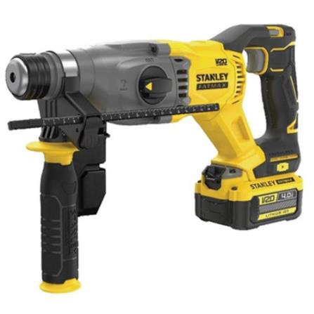 STANLEY&nbsp;CORDLESS 20V BRUSHLESSROTARY HAMMER(X2 4.0Ah BATTERY INCLUDED)