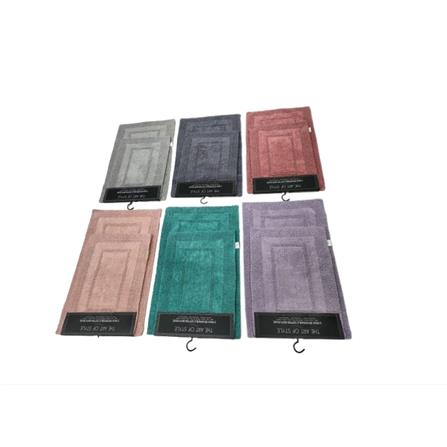 HLS BATH MAT TUFTED 52X82CM PEACH