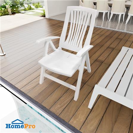 SPRING PLASTIC LOUNGER V10 WHITE