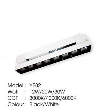 YETPLUS TRACK LIGHT YE82 20W WARM WHITE (3000K) 275MM WHITE