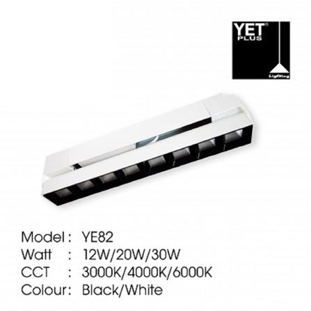 YETPLUS TRACK LIGHT YE82 20W WARM WHITE (3000K) 275MM WHITE
