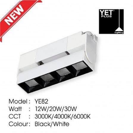 YETPLUS TRACK LIGHT YE82 12W WARM WHITE (3000K) 140MM WHITE