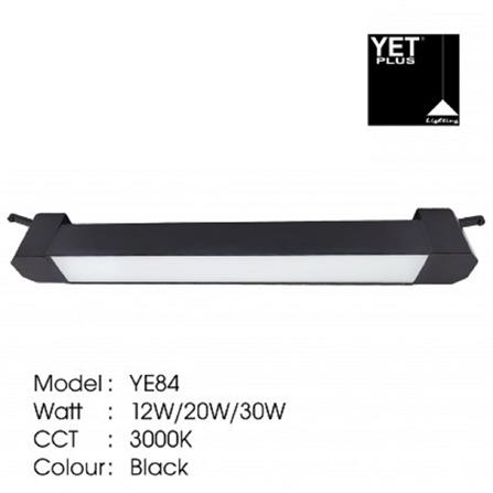 YETPLUS TRACK LIGHT YE84 12W WARM WHITE (3000K) 200MM BLACK