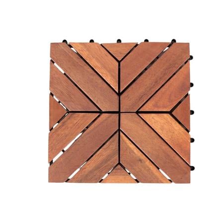 SPRING WOODEN DECK 16 SLATS 30X30CM