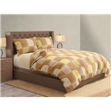 NORDIC HOME FITTED SHEET SET FRIGGA ELEMENT SUPER SINGLE BEATON OCHER