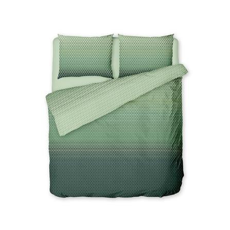 NORDIC HOME FITTED SHEET SET FRIGGA ELEMENT KING JIMMY GREEN