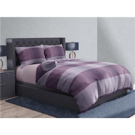 NORDIC HOME FITTED SHEET SET FRIGGA ELEMENT SUPER SINGLE DOVO LAVENDER