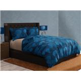 NORDIC HOME FITTED SHEET SET FRIGGA ELEMENT QUEEN GREYSON BLUE