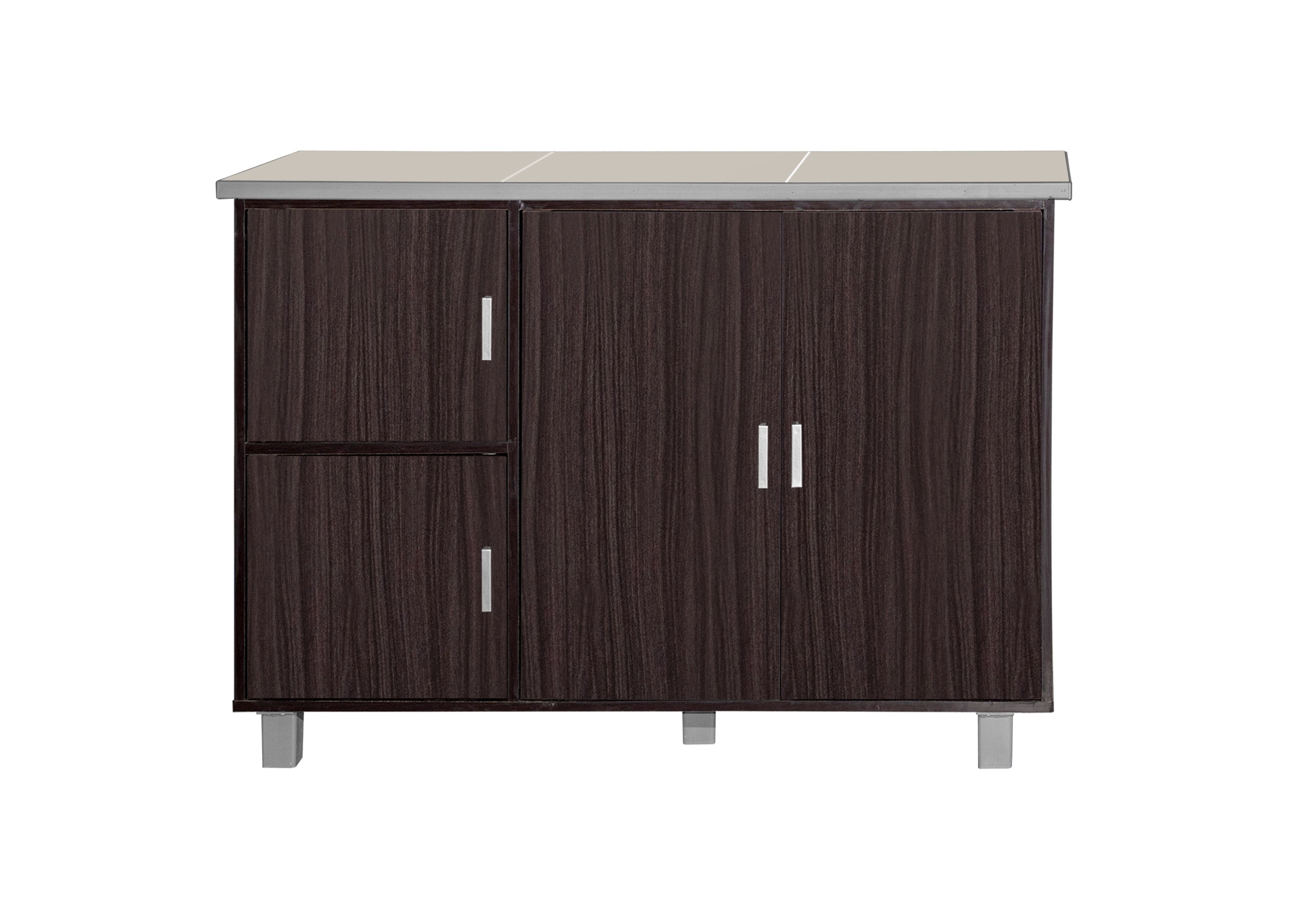 LOW KITCHEN W/ TABLE TOP 121x41x81CM WENGE