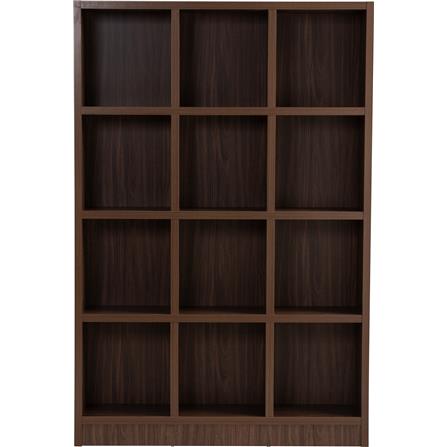 NUHOOM DAVE 12 COMPARTMENT FILE CABINET IN WALNUT COLOUR