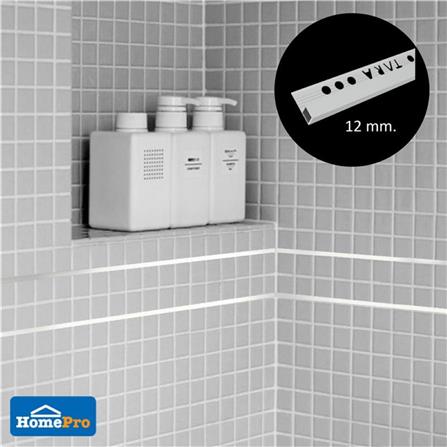 TARA CORNERTRIM ALUMINIUM SQUARE 12MM MATT SV2