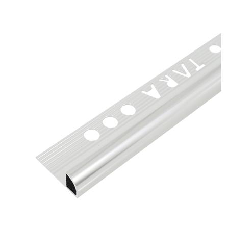 TARA CORNERTRIM ALUMINIUM CURVE 12MM SILVER2M