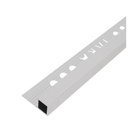 TARA CORNERTRIM ALUMINIUM SQUARE 12MM SILVER2M