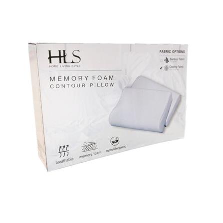 HLS MEMORY FOAM COUTOUR PILLOW WITH BAMBOO FARBIC