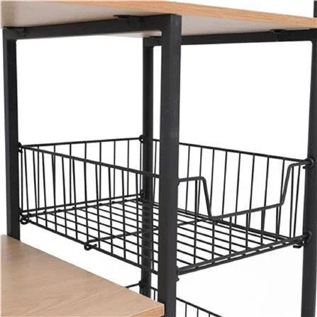 SHELVING TROLLEY FURDINI BARNEY HONEY OAK