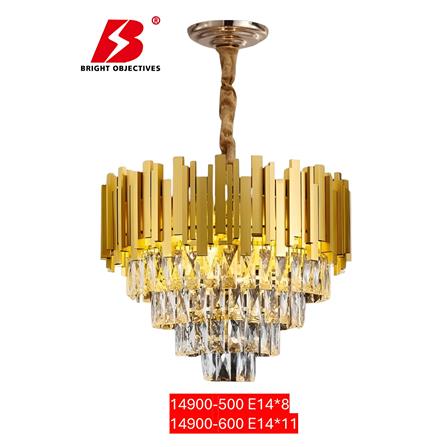 BO CHANDELIER 14900 600mm E14*11 GOLD 24"