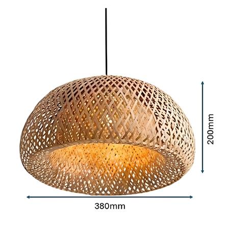 BRIGHT OBJECTIVES CHANDELIER 10803-BW 380MM BROWN WHITE