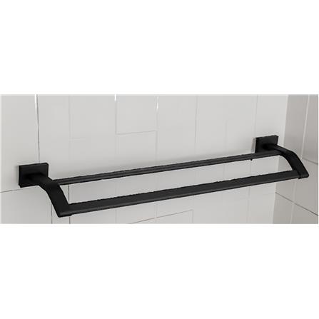MODERN DEPOT TOWEL BAR DOUBLE ATF-1402-BK BLACK