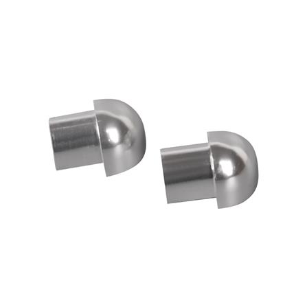 TARA ALUMINUM CORNER CONNECTOR FOR TRIM ROUND SHAPE 12MM POLISHED SILVER