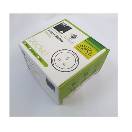 YETPLUS AC2101 BRITISH 13A GLASS SOCKET GOLD