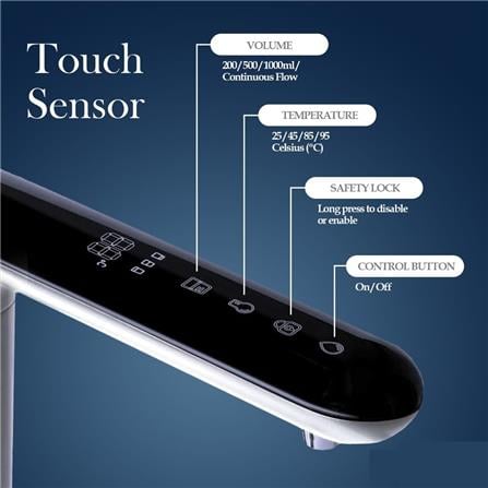 WATERBOSS INSTANT HOT & WARM WATER PURIFIER MAGIC TAP BLACK