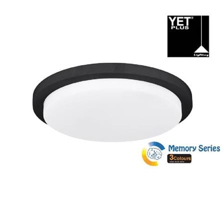 YETPLUS CEILING LAMP LED 9012 30W 3COLOR BLACK 12"