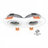 YETPLUS RECESSED EYEBALL YM003-2 GU10 ROUND WHITE