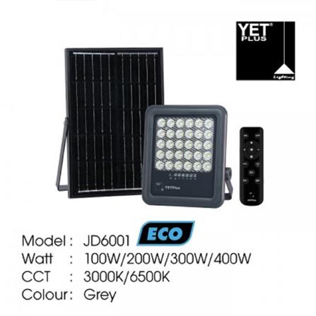 YETPLUS SOLAR ECO FLOODLIGHT JD6001 300W WARM WHITE (3000K)