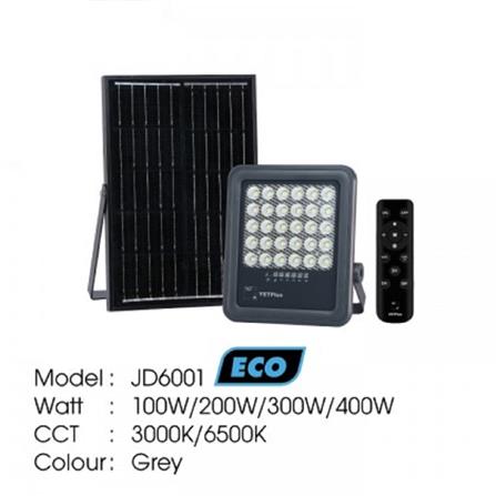 YETPLUS SOLAR ECO FLOODLIGHT JD6001 300W DAYLIGHT (6500K)