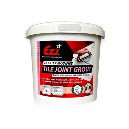 EZI EZI2K LATEX MODIFIED TILE JOINT GROUT LIGHT YELLOW 309 1.4KG