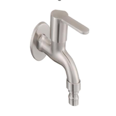 JOHNSON SUISSE MURANO 1/2" WASHING MACHINE TAP WITH WALL FLANGE WBFA301419SS