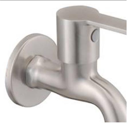 JOHNSON SUISSE MURANO STAINLESS STEEL 1/2" BIB TAP WBFA301416SS