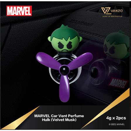 VANZO MARVEL SERIES CAR VENT PERFUME HULK (VELVET MUSK) 4g