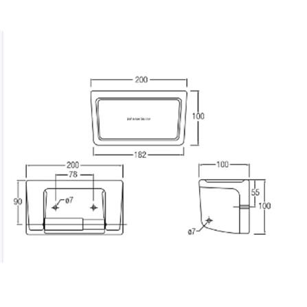 JOHNSON SUISSE TISSUE HOLDER WBBSTH000WW WHITE