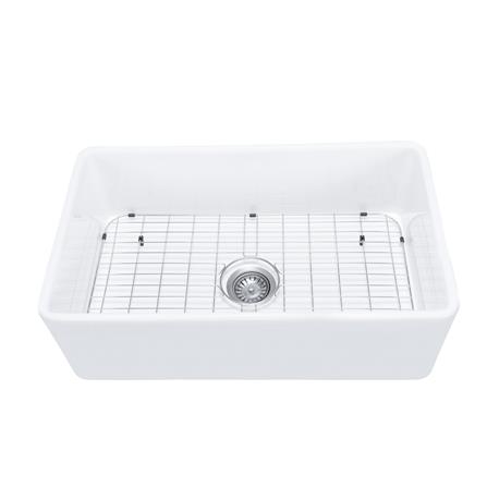 SORENTO BUILT IN CERAMIC SINK 1BOWL SRTKS7646(WHITE)+SRTKT71-SS(BLACK) 76.2CM WITH PULL OUT MIXER TAP