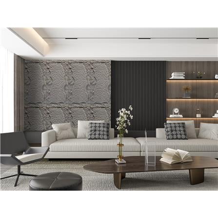 TARA PU STONE PANEL 120x60X5CM H005-3 VOLCANIC GREY
