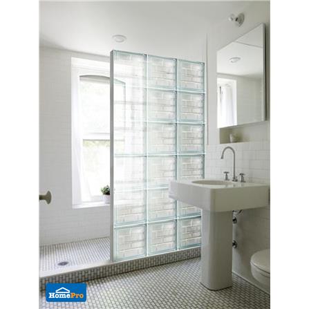 CHANG KAEW GLASS BLOCK 24X24X8CM BRICK GEM CLEAR