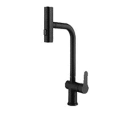 LIVINOX PILLAR SINK MIXER WITH PULL-OUT MUITI FUNCTION SPRAYER LST-P22-BLACK