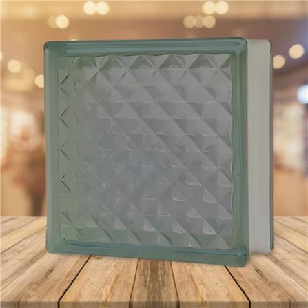 CHANG KAEW GLASS BLOCK 19X19X8CM FINE GEM CLEAR