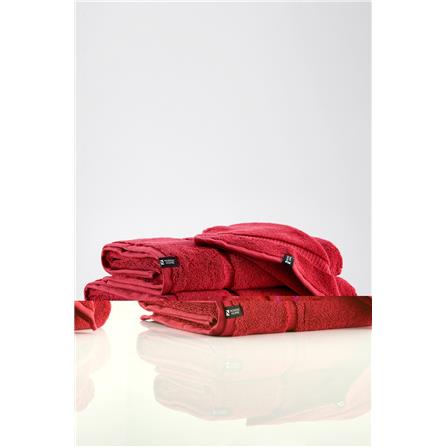 NORDIC HOME POISE BATH SHEET 90X150CM RED DAHLIA