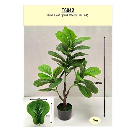 FL ART PLANT FICUS LYRATA TREE  90CM