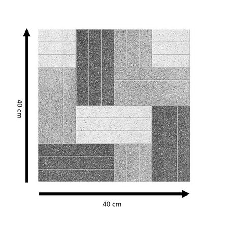 DURAGRES FLOORTILE 40X40CM LUGER GREY 0.96M2