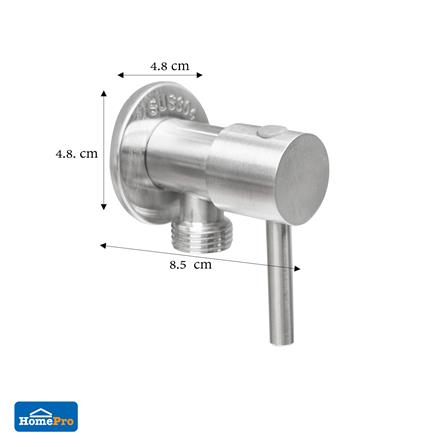MOYA STOP VALVE SA-01 STAINLESS H6.8XW2.8XD8.5 CM